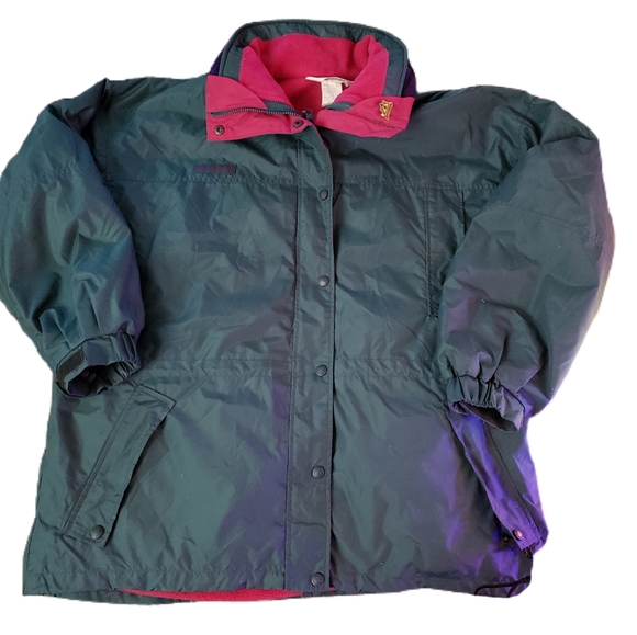VTG Columbia Women's Long's Peak 3-in-1 Fleece Lined Ski Jacket Coat Size XL - Picture 1 of 8